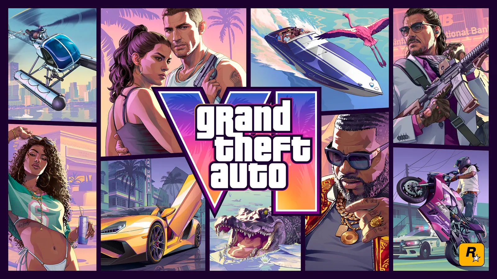 Key scene from GTA 6's Vice City setting.